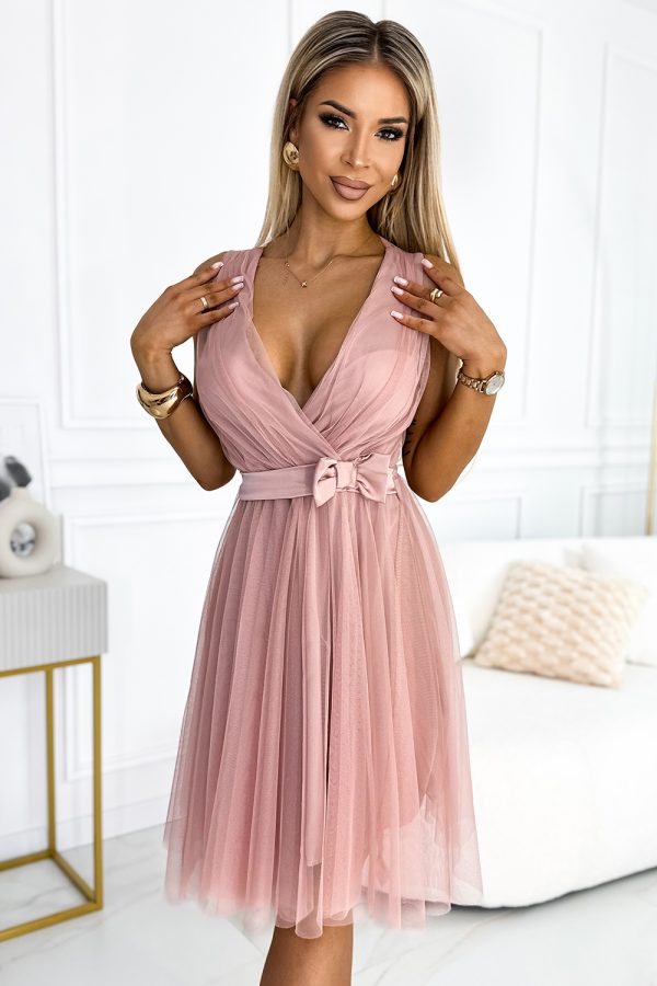 Pink Cocktail Dress in Formal Dresses, Cocktail Dresses with Spandex and Polyester