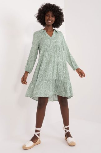 Green Daydress in Day Dresses with Viscose