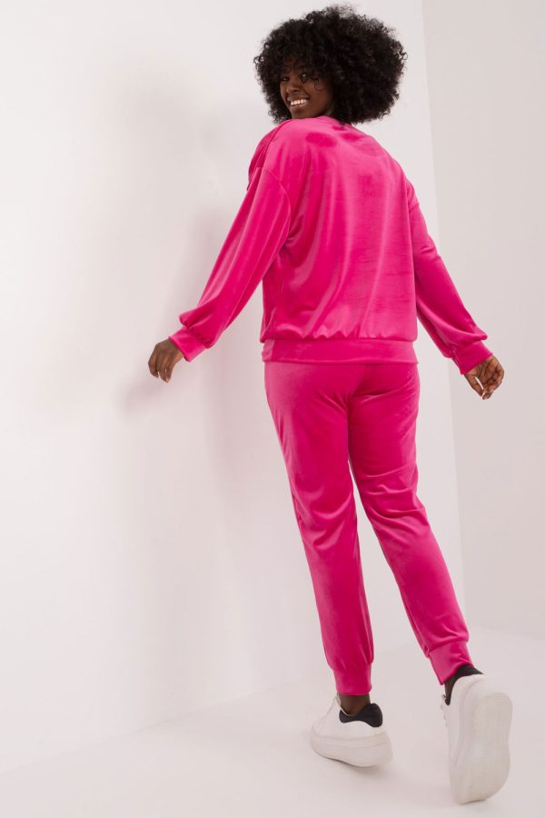 Pink Set in Pants, Trousers, Shorts with Spandex and Polyester