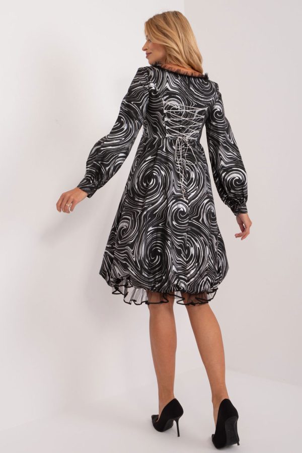 Black Evening Dress in Evening Dresses with Cotton and Polyester