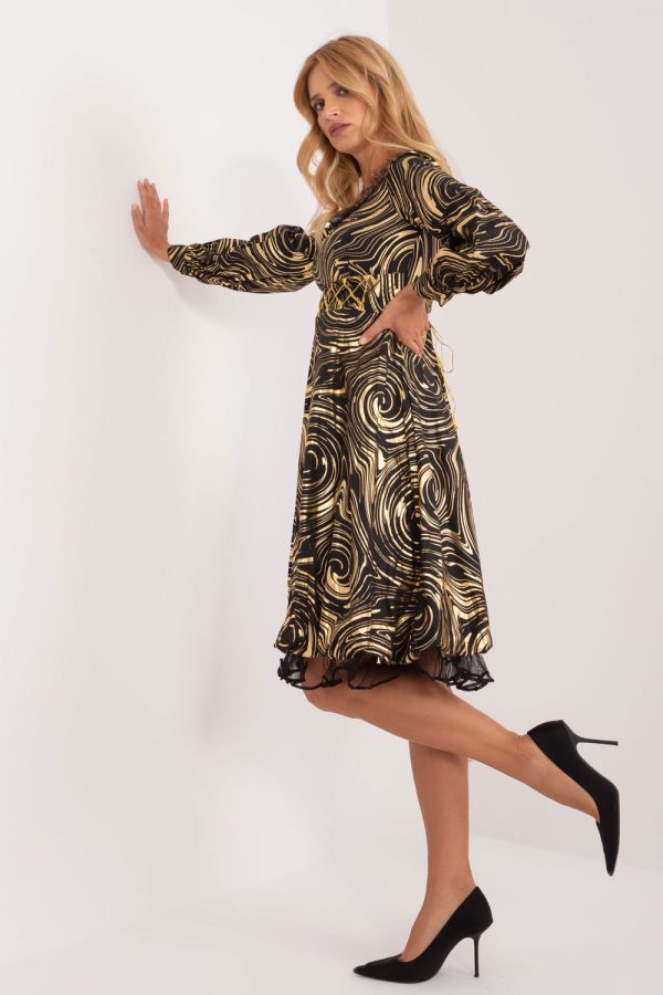 Black Evening Dress in Evening Dresses with Cotton and Polyester