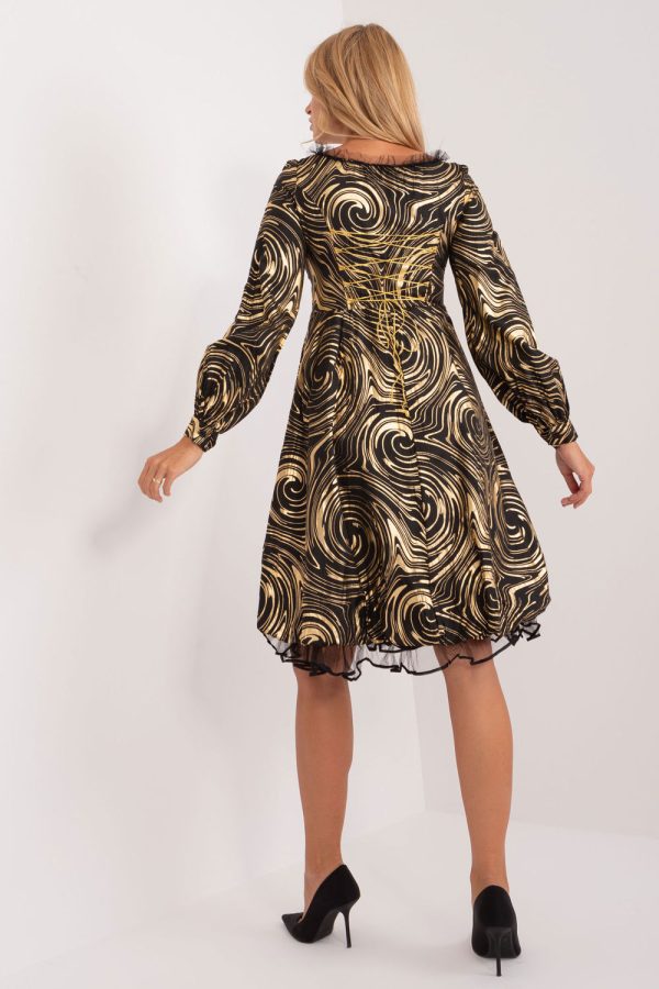 Black Evening Dress in Evening Dresses with Cotton and Polyester