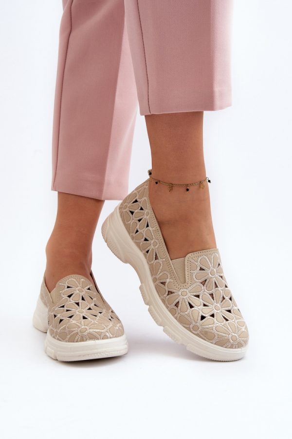 beige Half shoes model 193135 Step in style