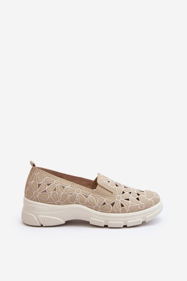 beige Half shoes model 193135 Step in style