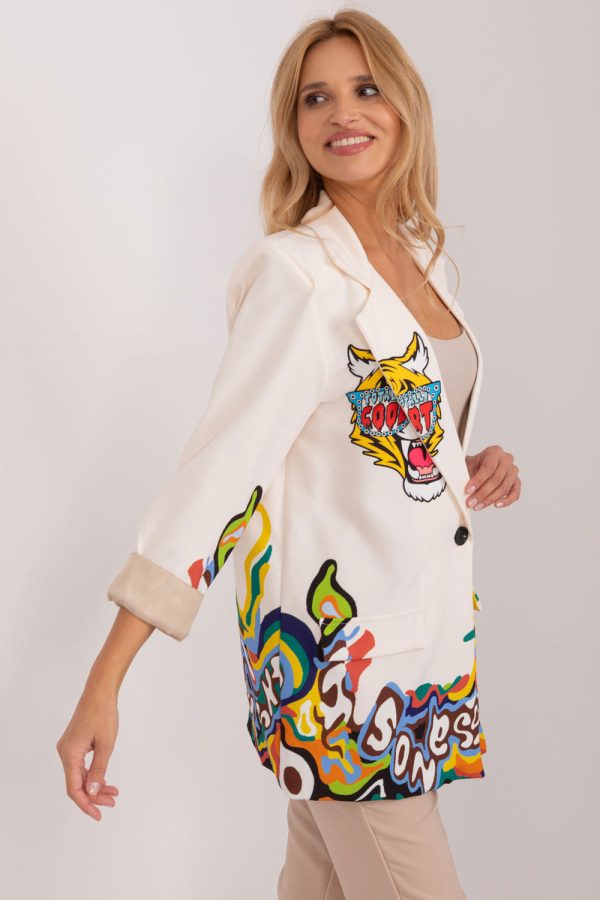 beige Jacket model 193330 Italy Moda