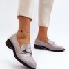 Grey Mocassin in Moccasins, Loafers with Fabric, Footbed, Upper Height and Heel Height
