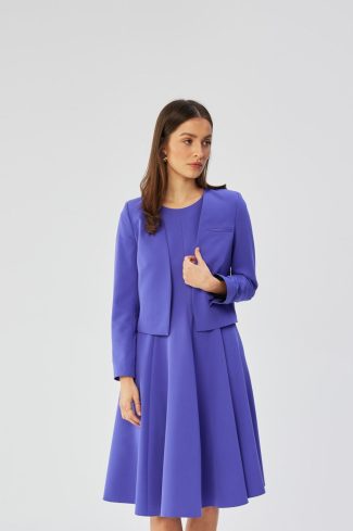 Violet Jacket in Jackets, Vests For Women with Spandex, Polyester and Viscose
