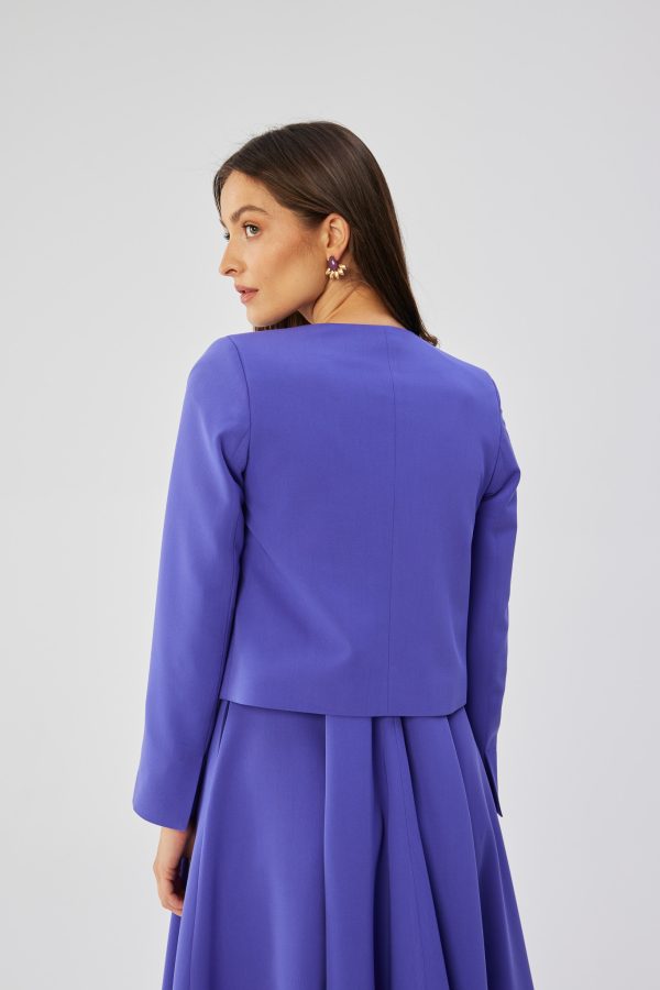 Violet Jacket in Jackets, Vests For Women with Spandex, Polyester and Viscose