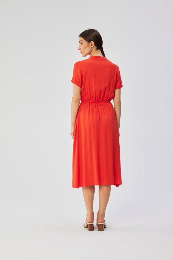 Red Daydress in Day Dresses with Viscose