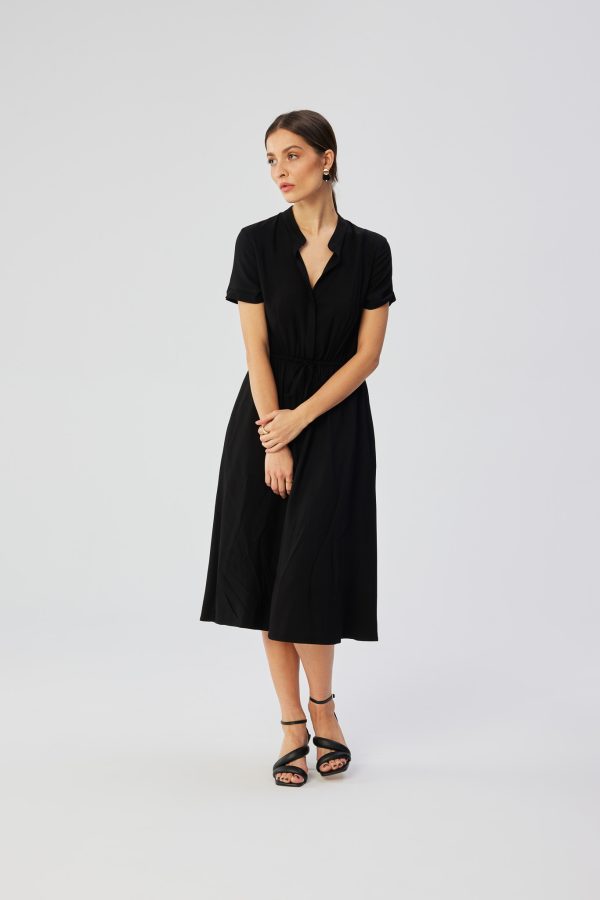 Black Daydress in Day Dresses with Viscose