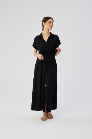 Black Daydress in Day Dresses with Viscose