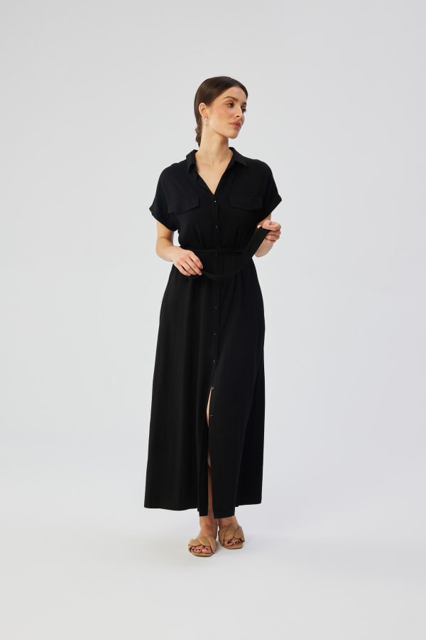 Black Daydress in Day Dresses with Viscose