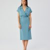 Blue Daydress in Day Dresses with Spandex and Polyester
