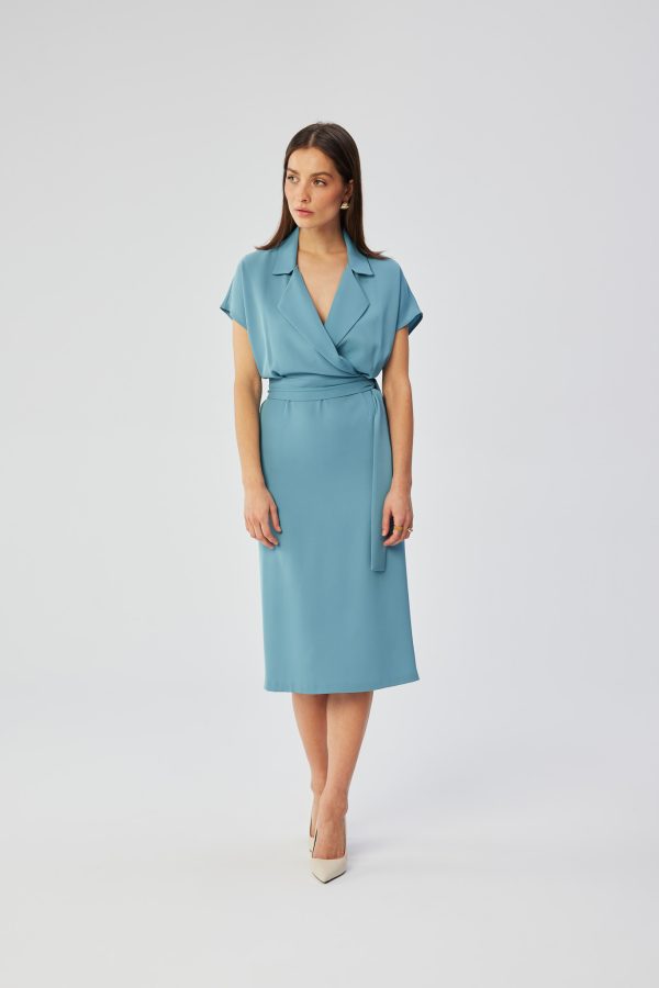 Blue Daydress in Day Dresses with Spandex and Polyester
