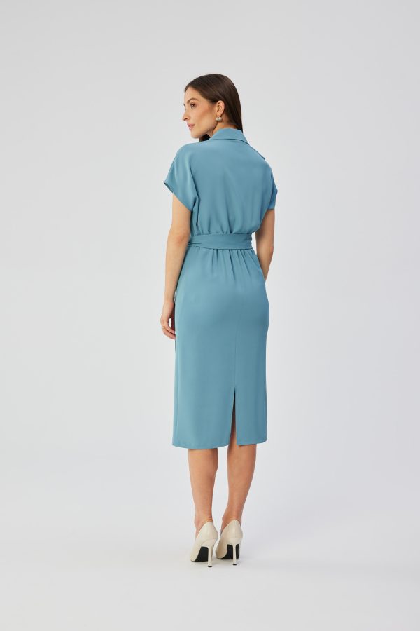 Blue Daydress in Day Dresses with Spandex and Polyester