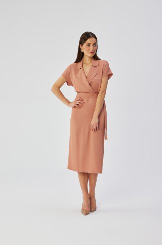 Pink Daydress in Day Dresses with Spandex and Polyester