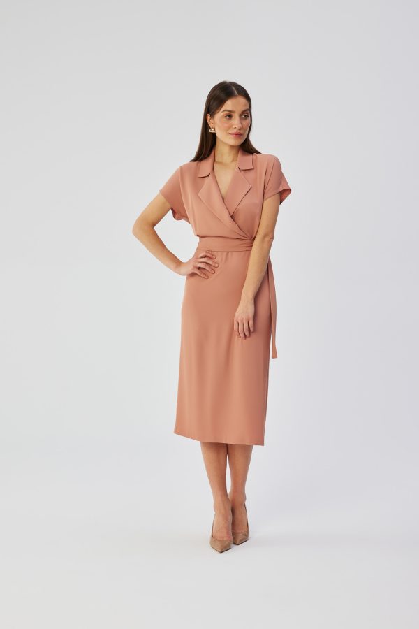 Pink Daydress in Day Dresses with Spandex and Polyester