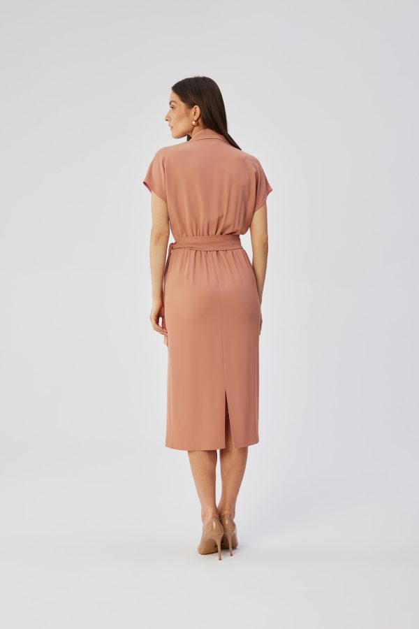 Pink Daydress in Day Dresses with Spandex and Polyester