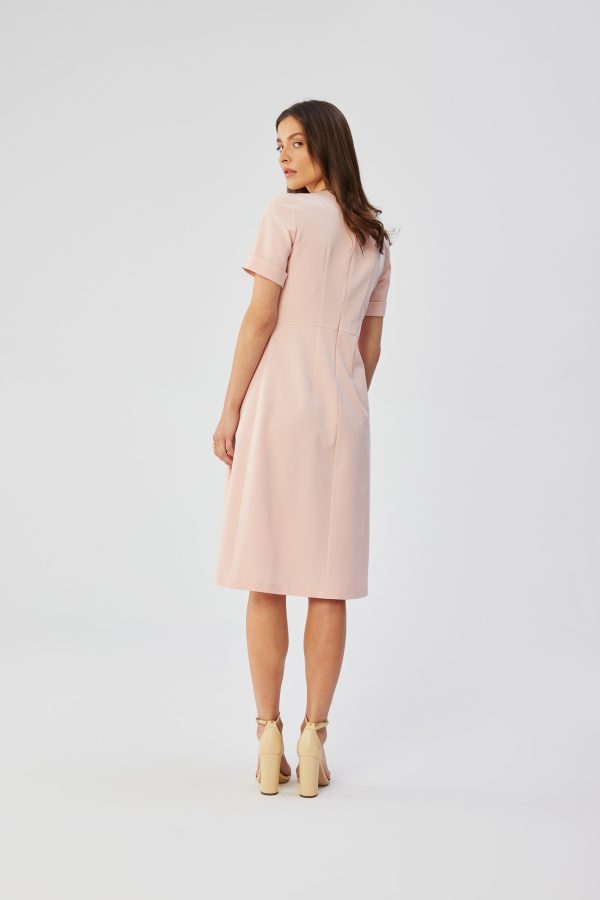 Pink Cocktail Dress in Formal Dresses, Cocktail Dresses with Spandex, Polyester and Viscose