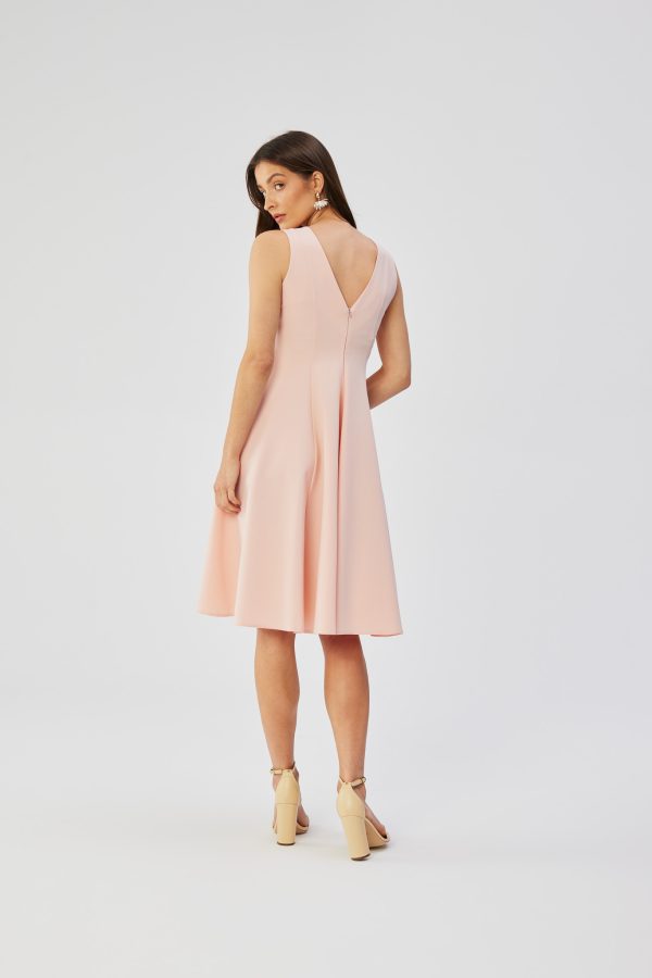 Pink Daydress in Day Dresses with Spandex, Polyester and Viscose