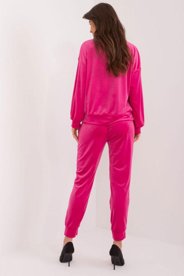 Pink Set in Pants, Trousers, Shorts with Spandex and Polyester