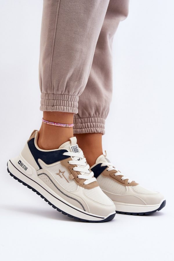 beige Sport Shoes model 193525 Step in style