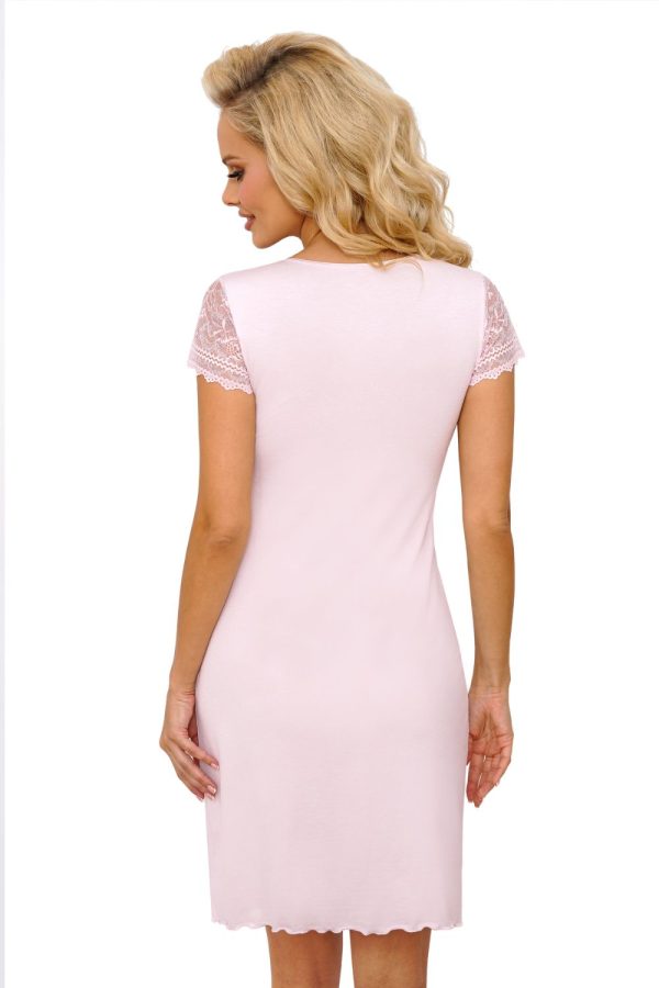 Pink Nightshirt in Nightgowns, Nighties, Sleep Shirts with Spandex, Polyamide and Viscose