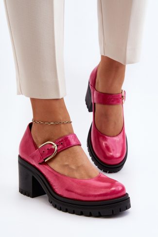 Pink Heel Pumps in Court Shoes, Pumps Shoes with Fabric, Footbed, Upper Height and Heel Height
