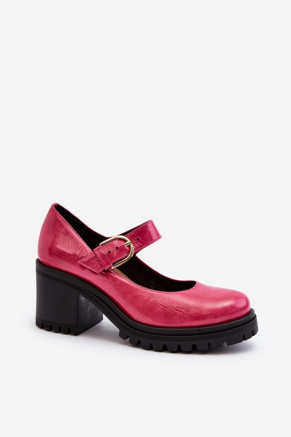Pink Heel Pumps in Court Shoes, Pumps Shoes with Fabric, Footbed, Upper Height and Heel Height