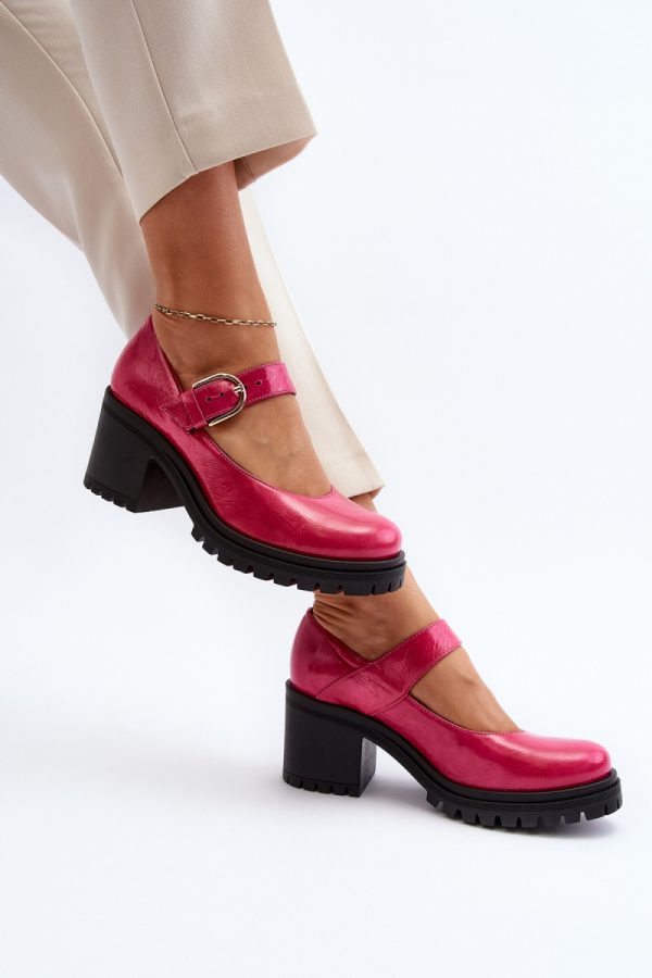 Pink Heel Pumps in Court Shoes, Pumps Shoes with Fabric, Footbed, Upper Height and Heel Height