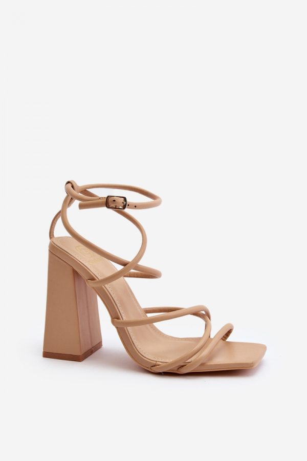 beige Heel sandals model 193935 Step in style