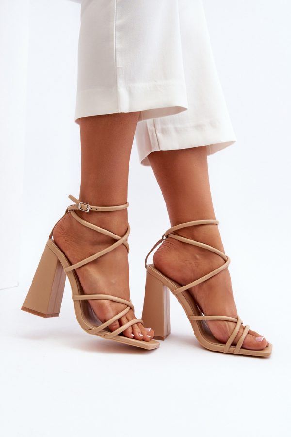 beige Heel sandals model 193935 Step in style