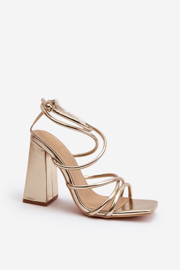Yellow Heel Sandals in Sandals & Flip-Flops For Women with Fabric, Footbed and Heel Height