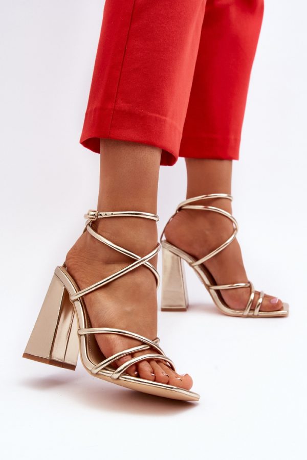Yellow Heel Sandals in Sandals & Flip-Flops For Women with Fabric, Footbed and Heel Height
