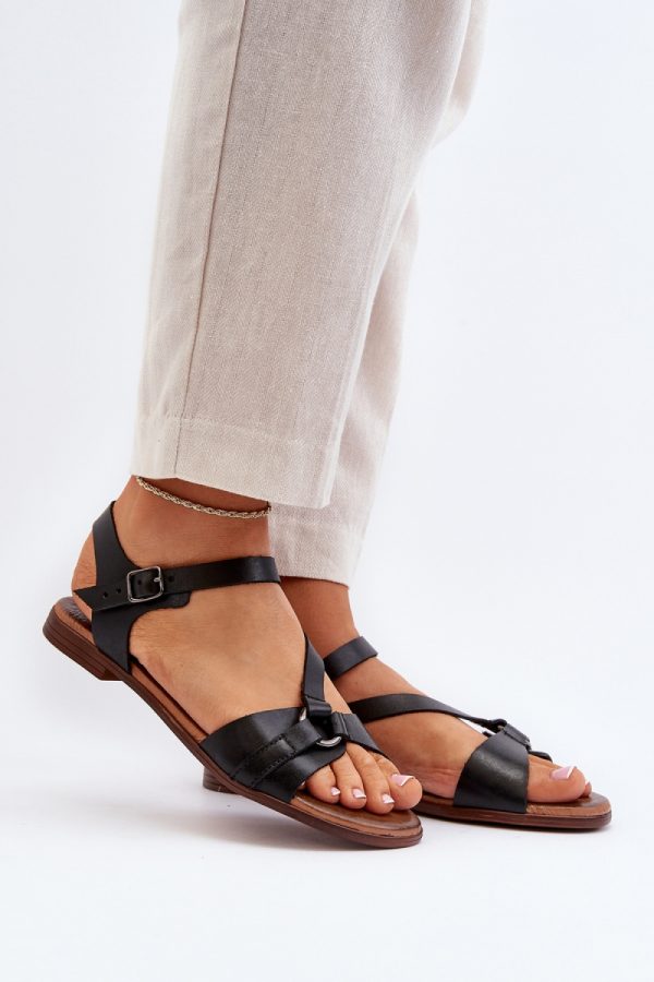 Black Sandals in Sandals & Flip-Flops For Women with Fabric, Footbed and Heel Height