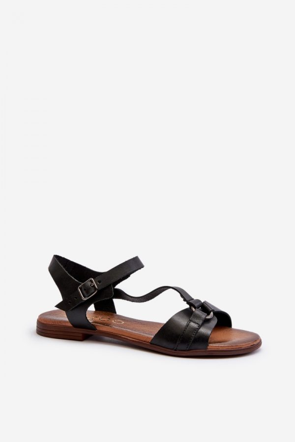 Black Sandals in Sandals & Flip-Flops For Women with Fabric, Footbed and Heel Height