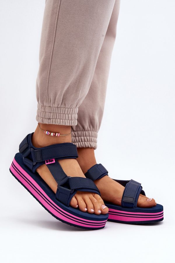 navy blue Sandals model 193952 Step in style