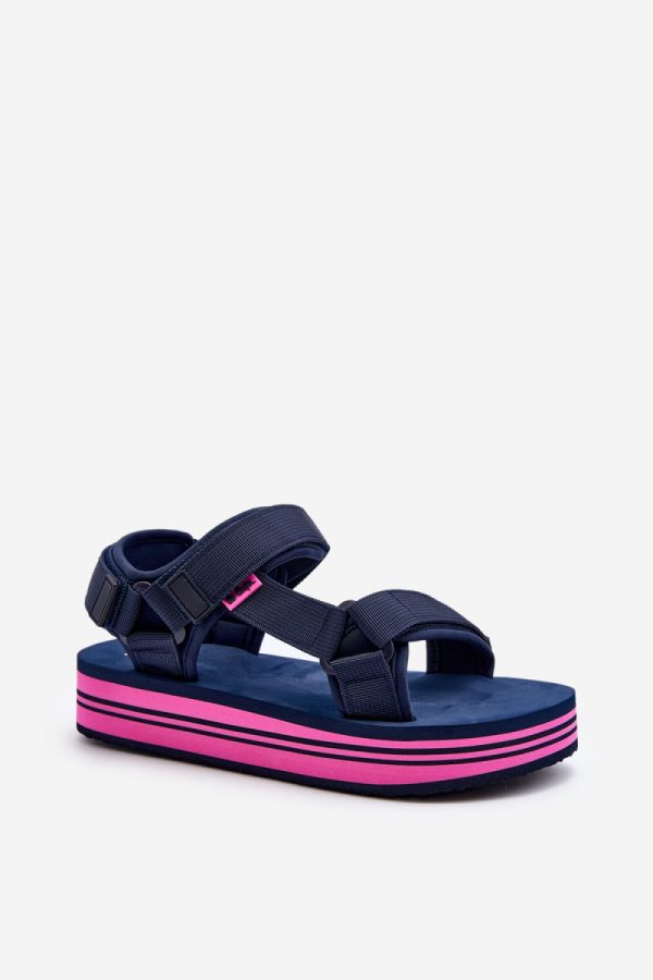 navy blue Sandals model 193952 Step in style