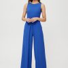 Blue Suit in Playsuits For Women with Spandex and Polyester