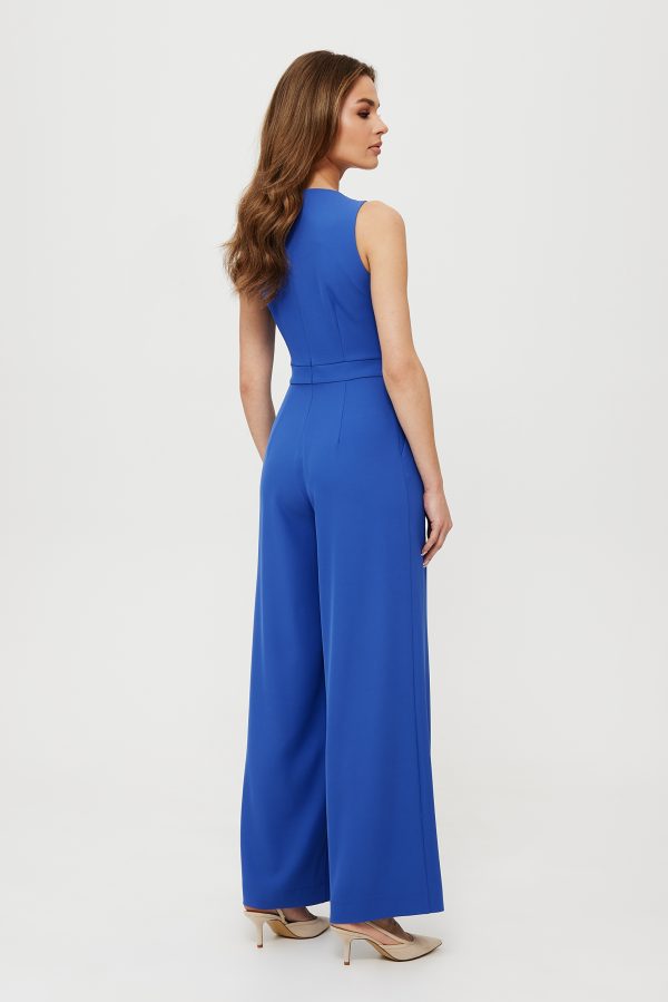 Blue Suit in Playsuits For Women with Spandex and Polyester