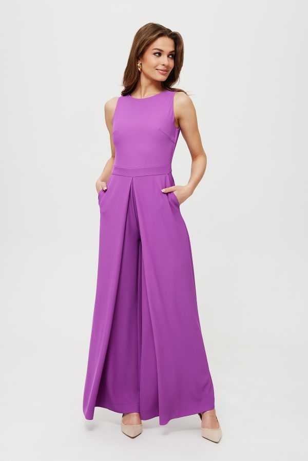 Violet Suit in Playsuits For Women with Spandex and Polyester