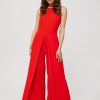 1020575 Red Suit in Playsuits For Women with Spandex and Polyester