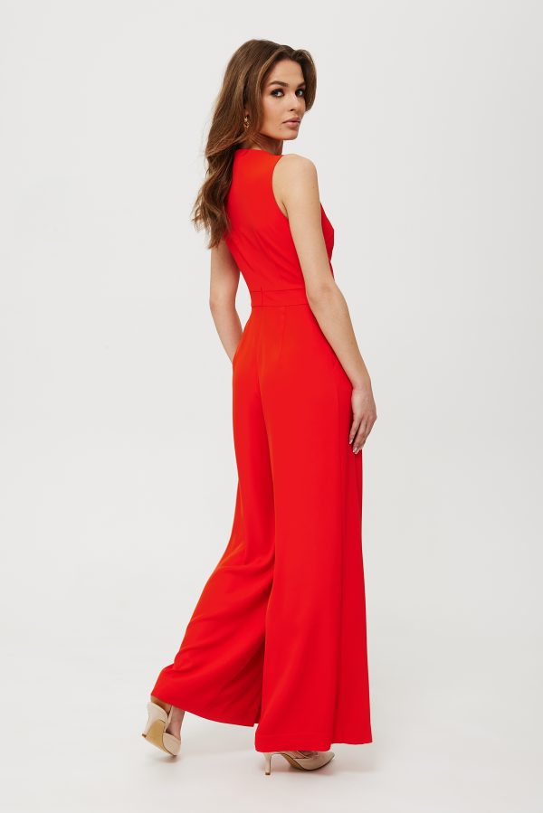 Red Suit in Playsuits For Women with Spandex and Polyester