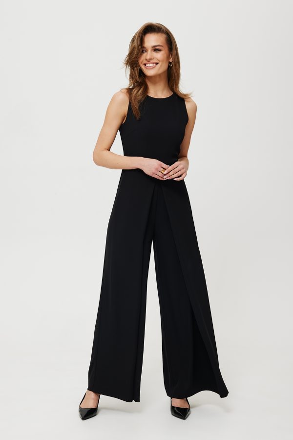 Black Suit in Playsuits For Women with Spandex and Polyester