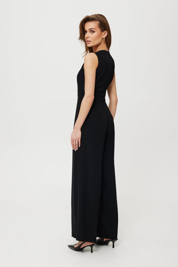 Black Suit in Playsuits For Women with Spandex and Polyester