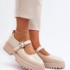 Beige Heeled Low Shoes in Women`s Ankle Boots & Booties with Fabric, Footbed, Upper Height, Heel Height and Platform Height
