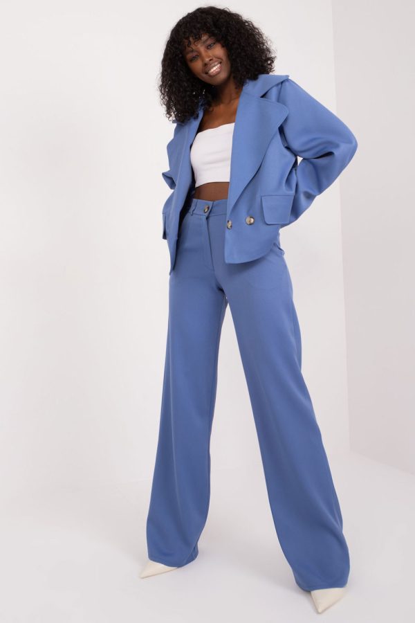 Blue Jacket in Jackets, Vests For Women with Cotton, Spandex and Polyester