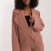 Brown Jacket in Jackets, Vests For Women with Cotton, Spandex and Polyester