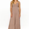 Brown Daydress in Day Dresses with Cotton and Spandex
