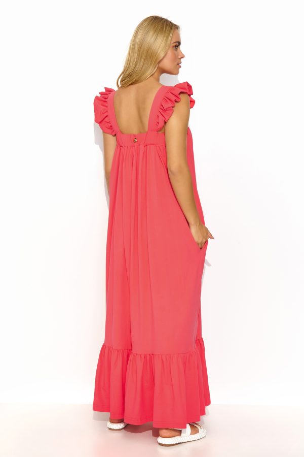Pink Daydress in Day Dresses with Cotton and Spandex